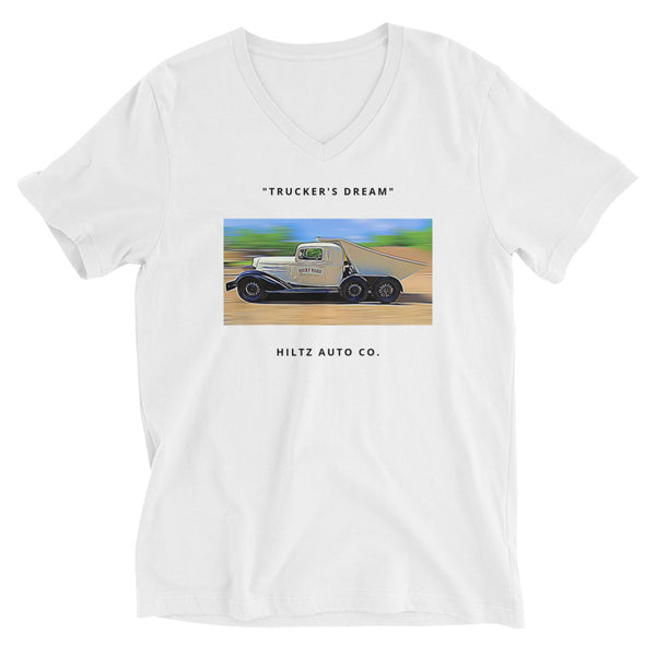 v-neck t-shirt // trucker's dream