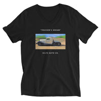 v-neck t-shirt // trucker's dream
